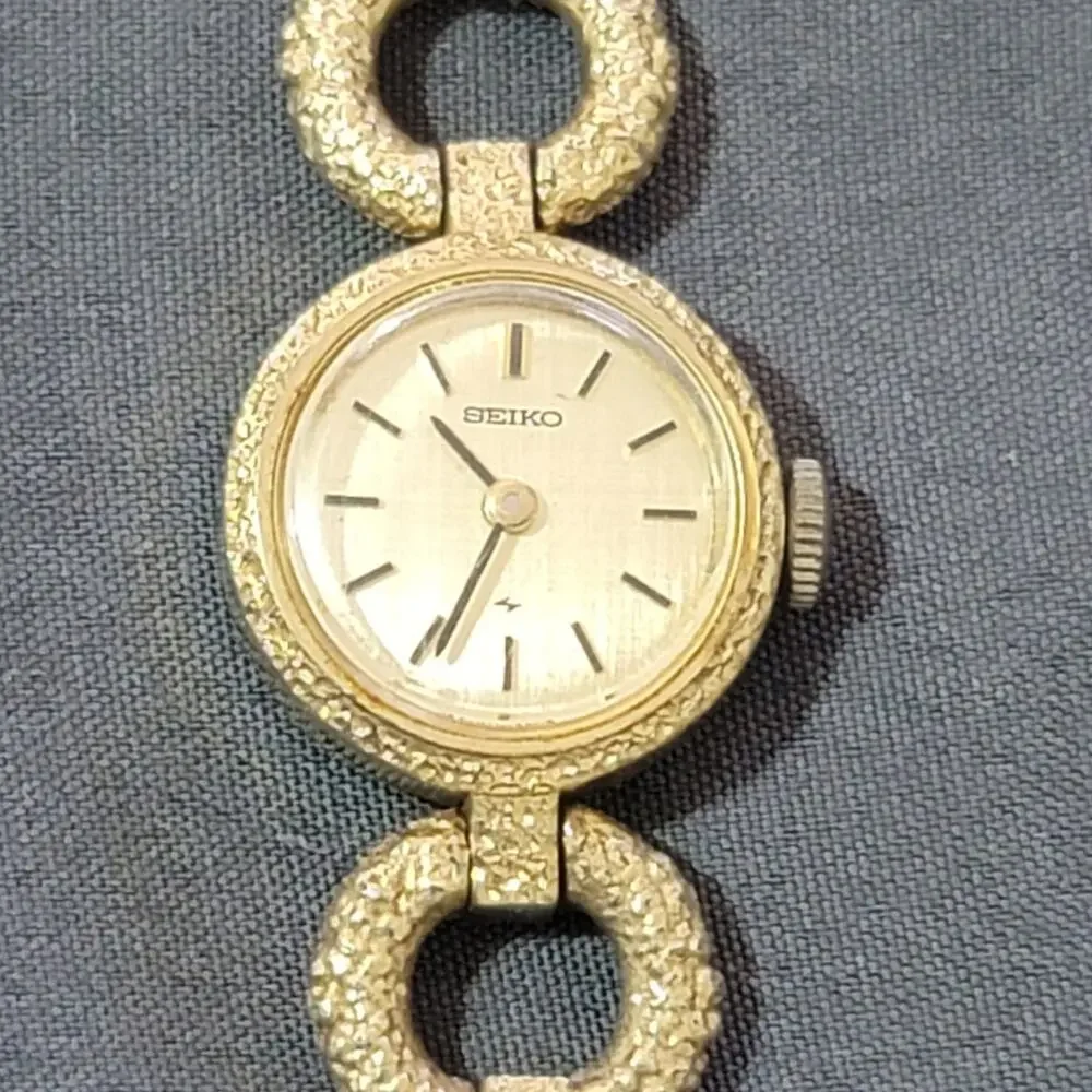 Vtg Seiko Gold Tone Automatic Wind-up Watch - Picture 5 of 11